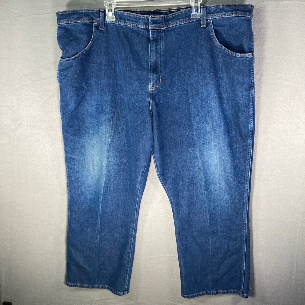 Basic Editions Jeans Mens 50x29 Blue‎ Denim Relaxed Fit Big Tall